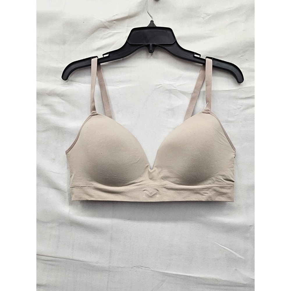 Maidenform Womens Wireless Bralette Beige Nylon Blend Casual Size XL